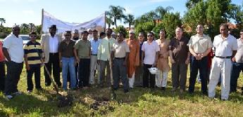 Brothers from the Muslim community who attended the Ground Breaking ceremony