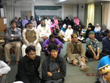 Photo Above: Audience at Masjid Al-Hijrah